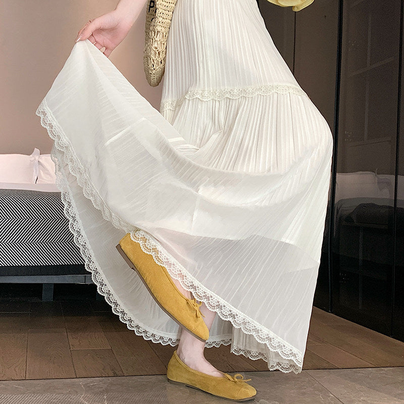Polly Pleated Maxi Skirt