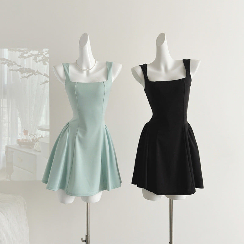 Eloise Square Neck Lined Mini Dress