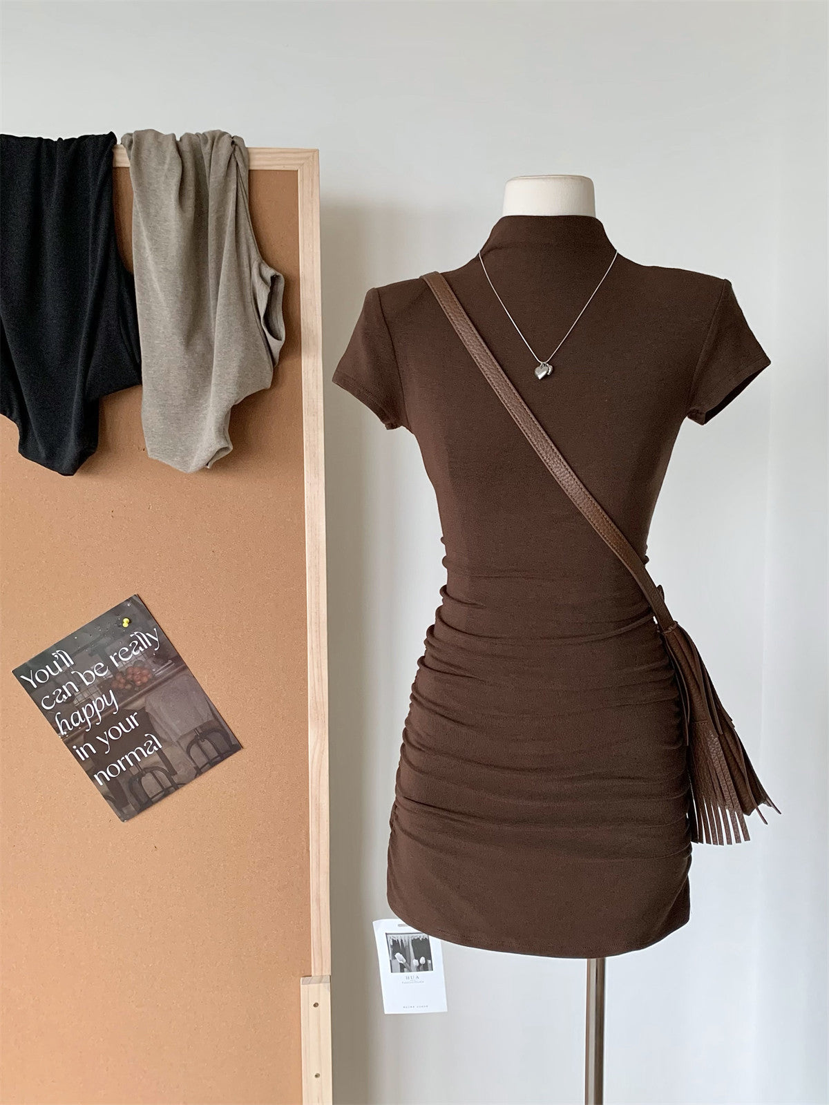 Helen High-Neck Mini Dress