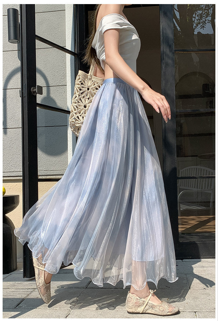 Grace Mesh Maxi Skirt