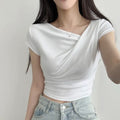Charlotte Crossed Cropped Top