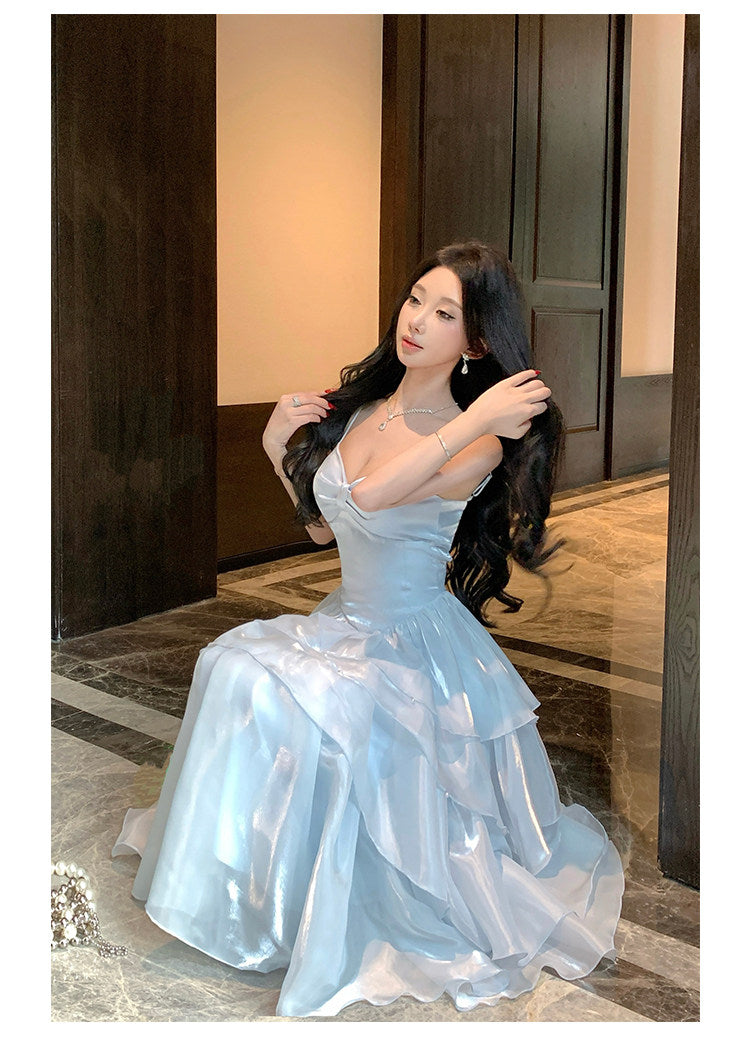 Eva Blue Maxi Dress