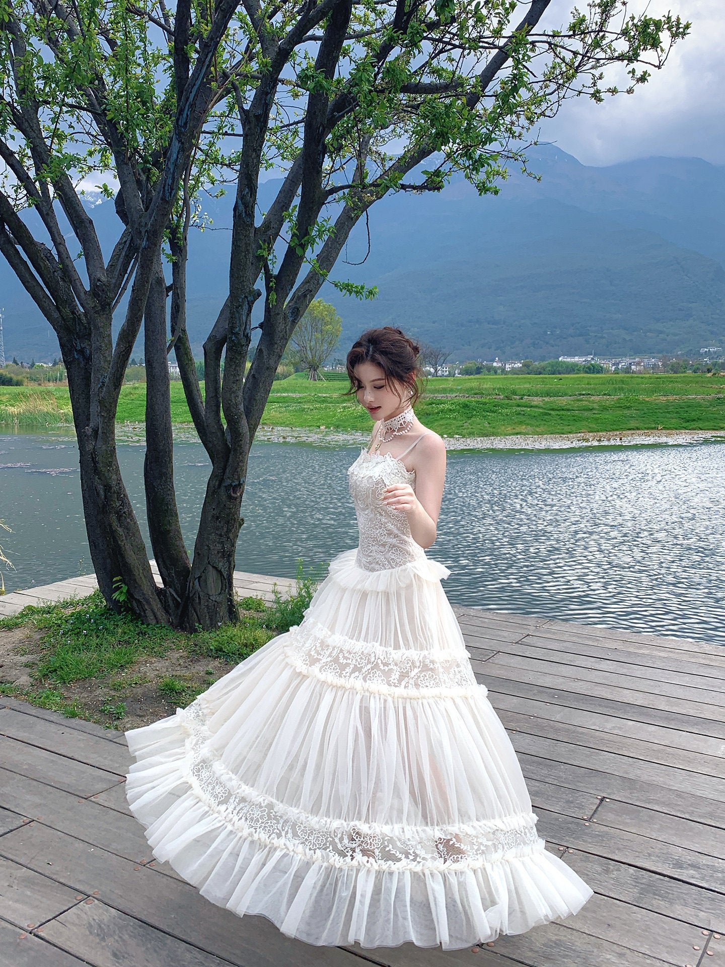 Odette Lace Maxi Dress