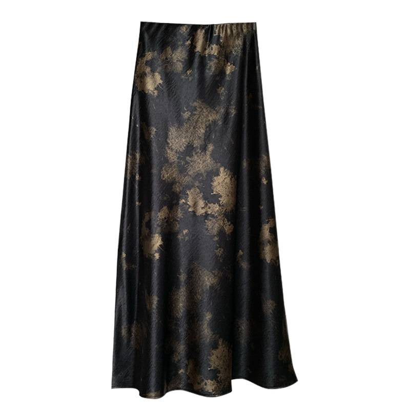 Mauve Multicoloured Maxi Skirt