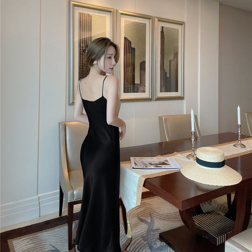 Addison Satin-Style Midi Dress