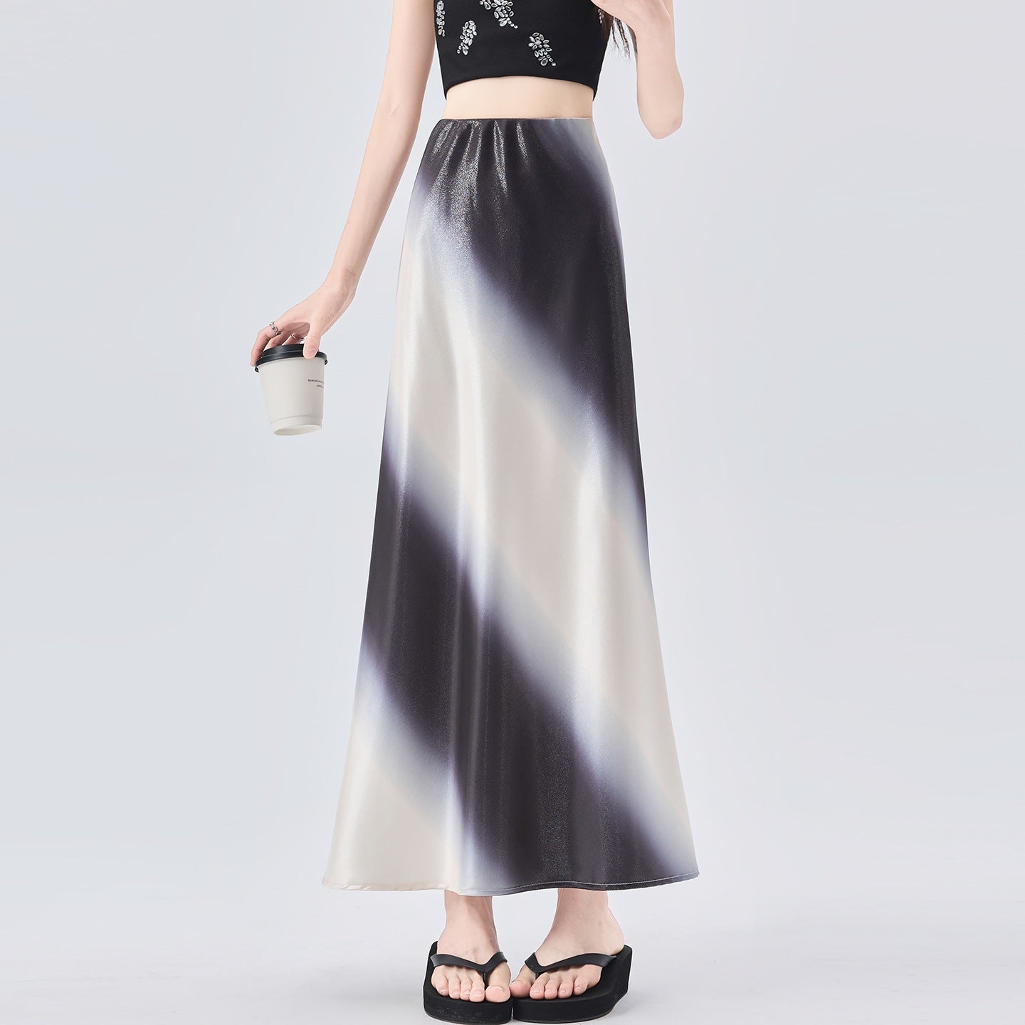 Camelia Gradient Maxi Skirt