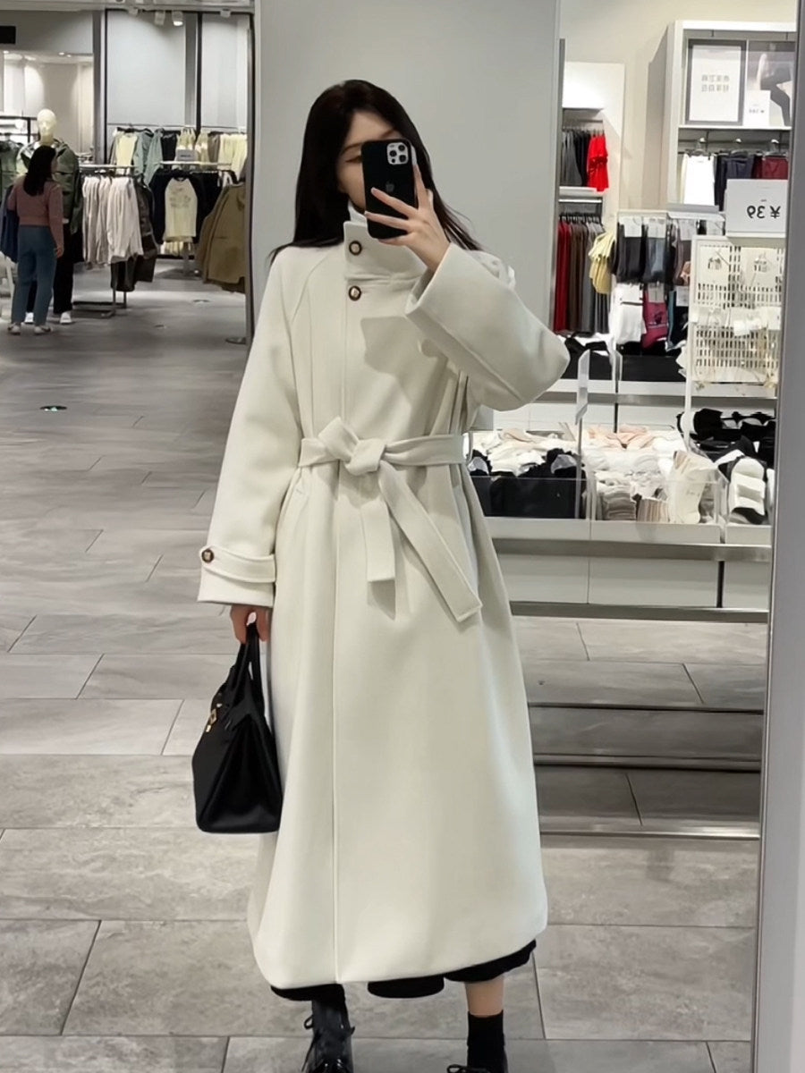 Elowen High Collar Wool Coat