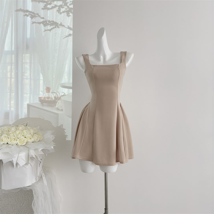 Eloise Square Neck Lined Mini Dress