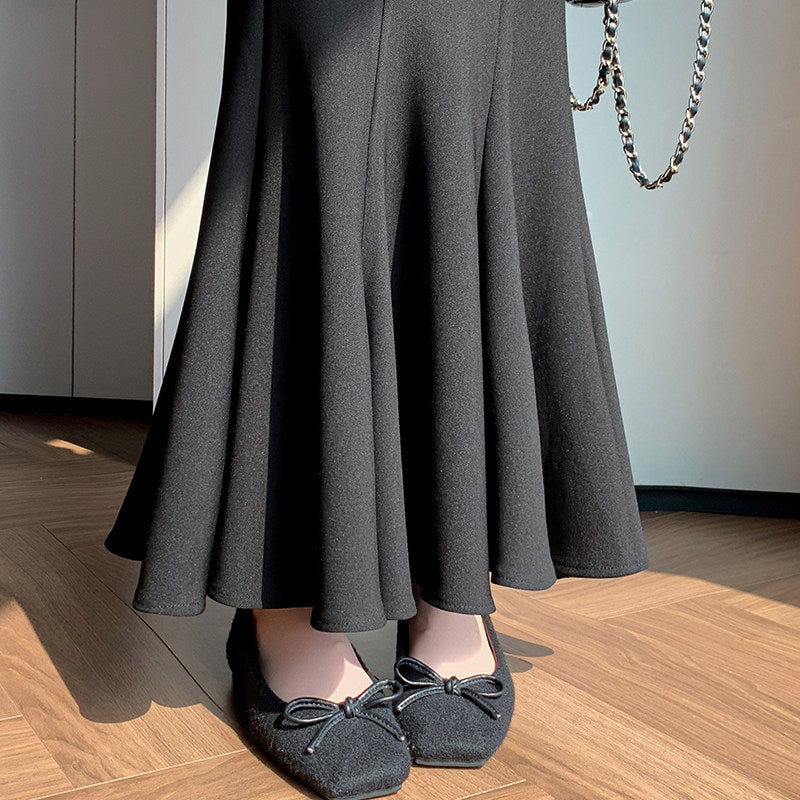 Bella Black Maxi Skirt