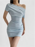 Selena Slanted Mini Dress