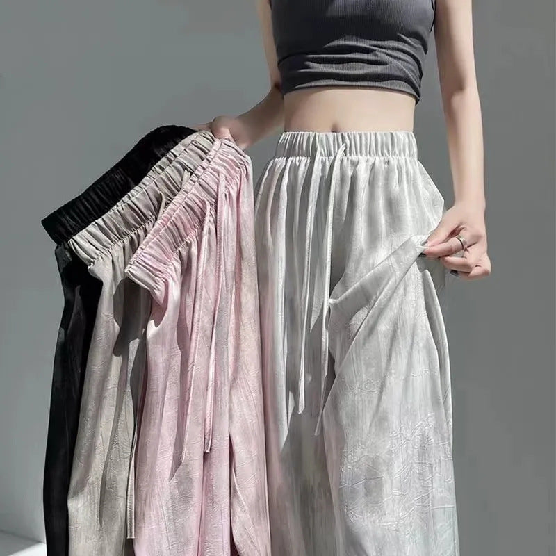 Caroline Silky Wide-leg Pants