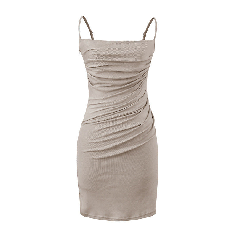 Stephanie Pleated Mini Dress