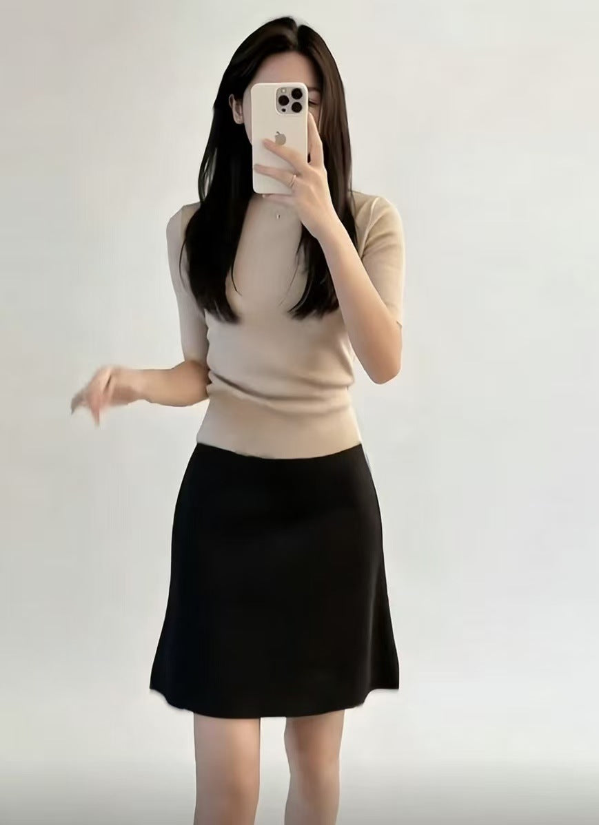 Sandra Satin Mini Skirt