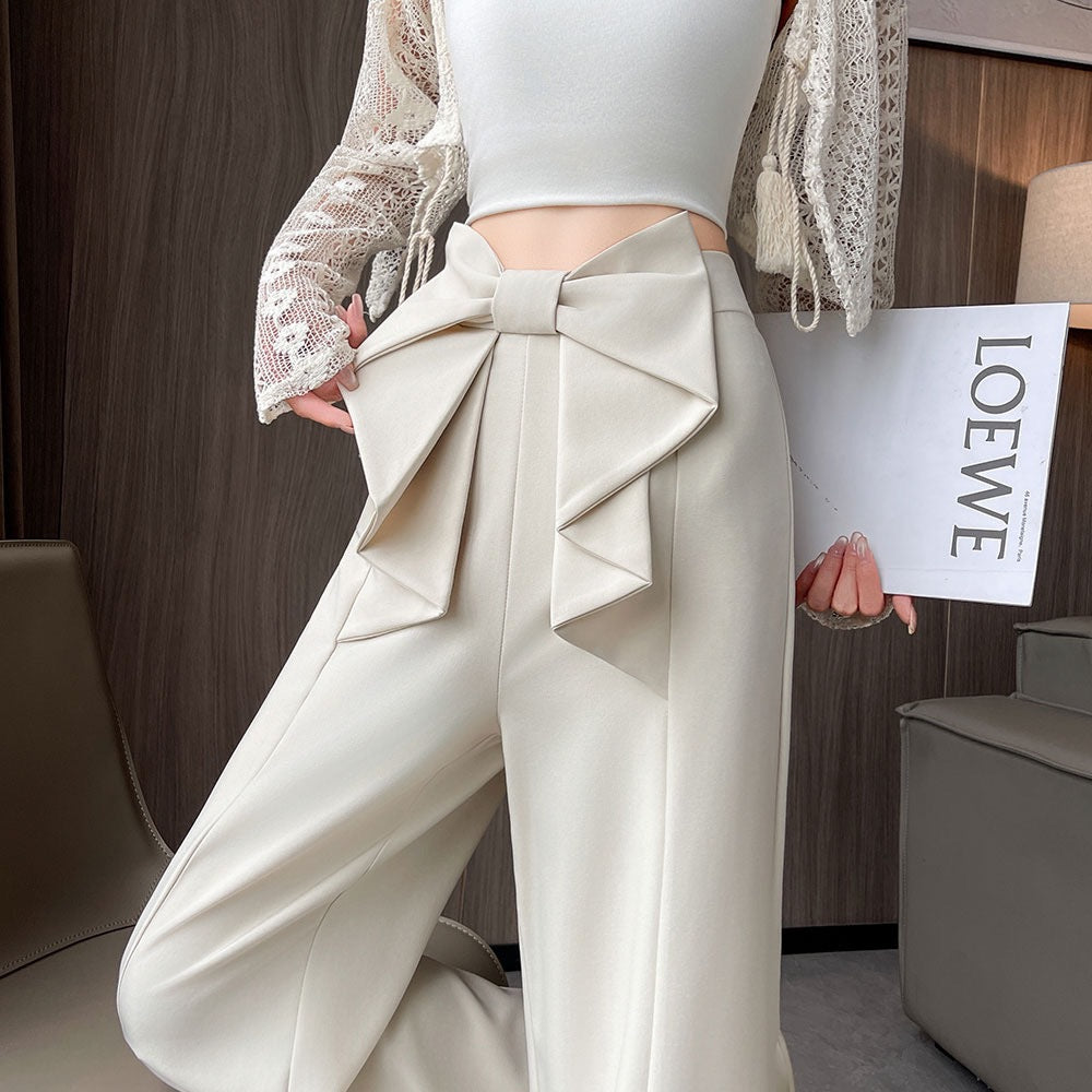Phoebe Bow Wide-Leg Pants