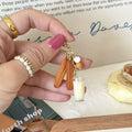 Fried Dough and Milk Keychain