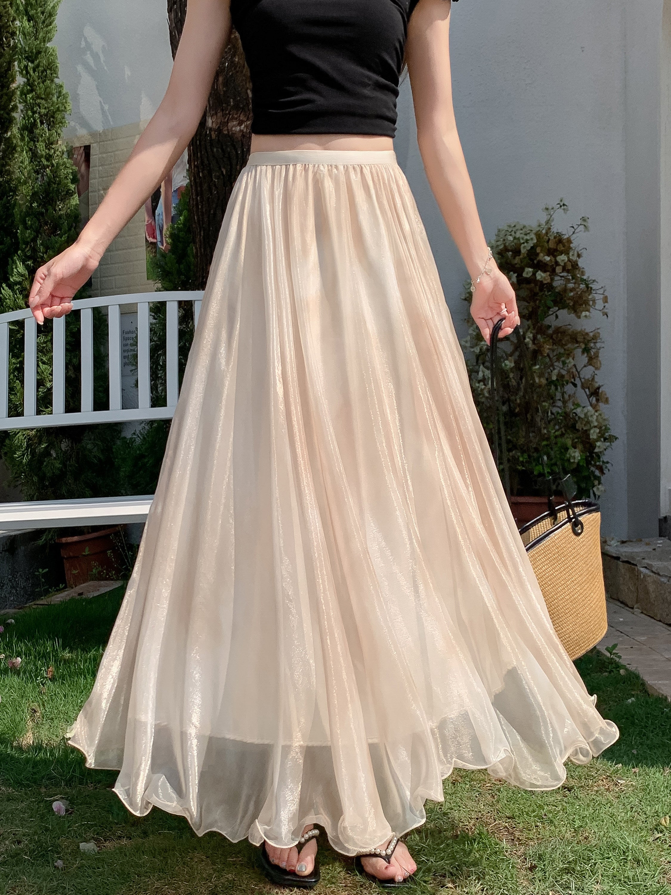 Grace Mesh Maxi Skirt