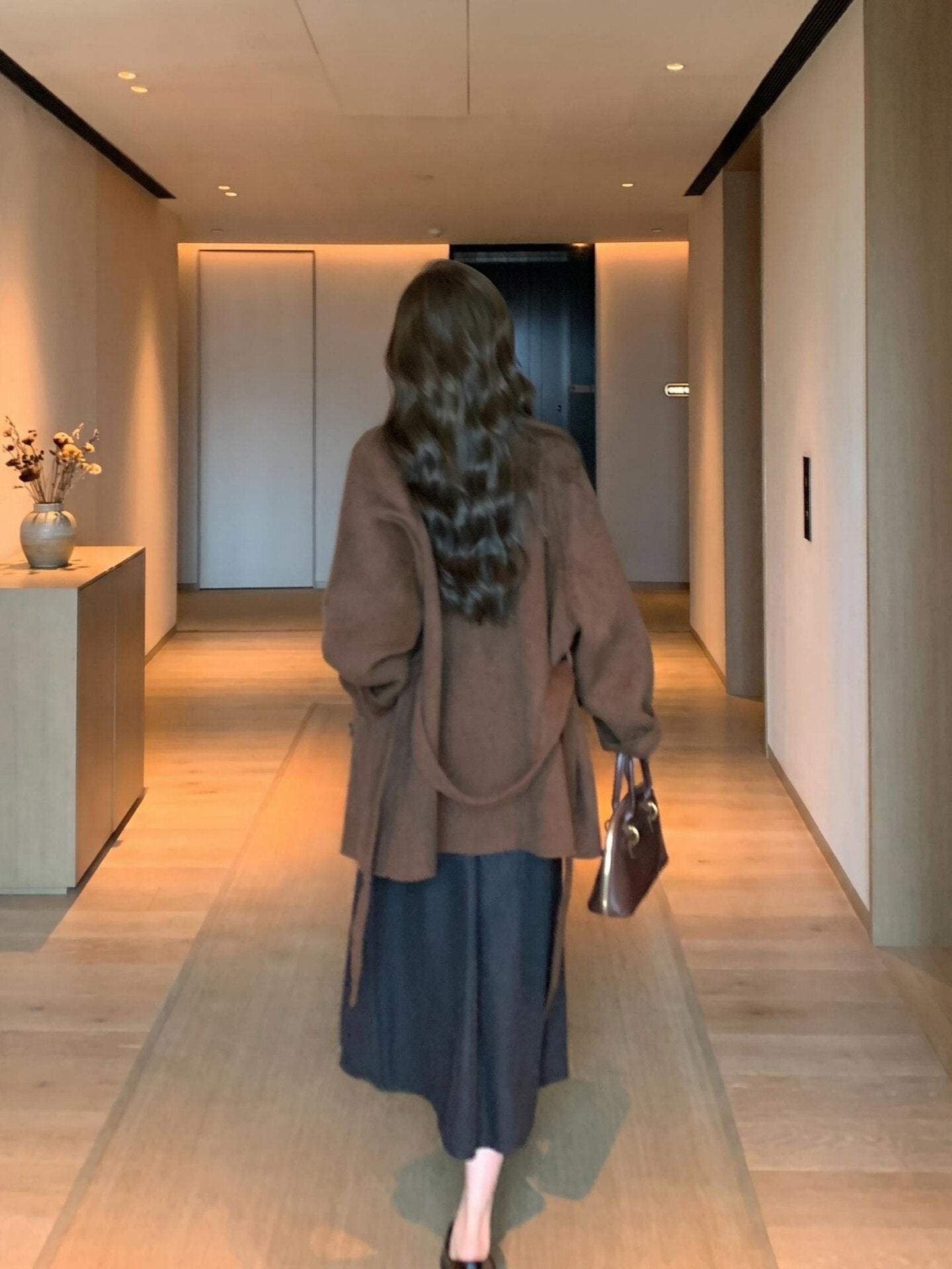 Reverie High Collar Wool Coat