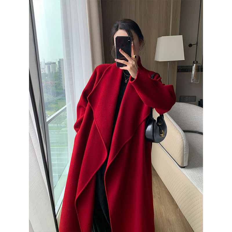 Zia Drape Wool Coat