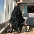 Selena Multi-Layered Pleated Maxi Skirt