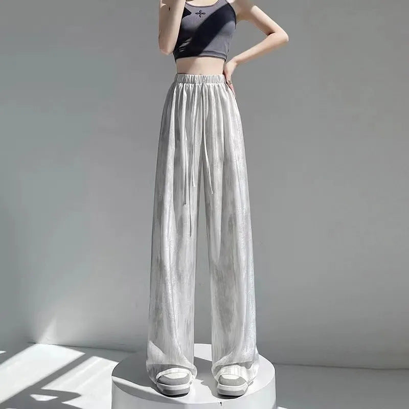 Caroline Silky Wide-leg Pants