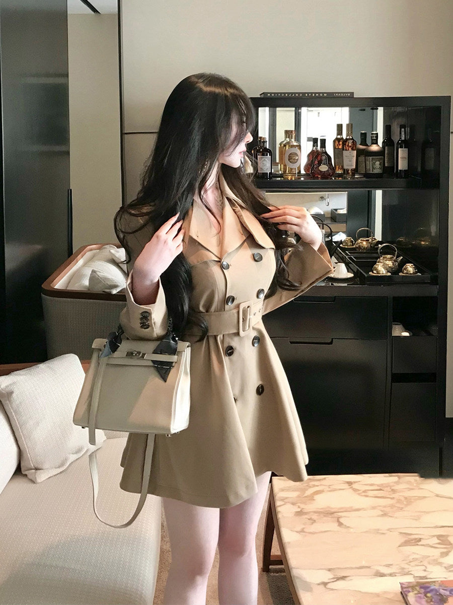 Aurora Trench Coat Mini Dress