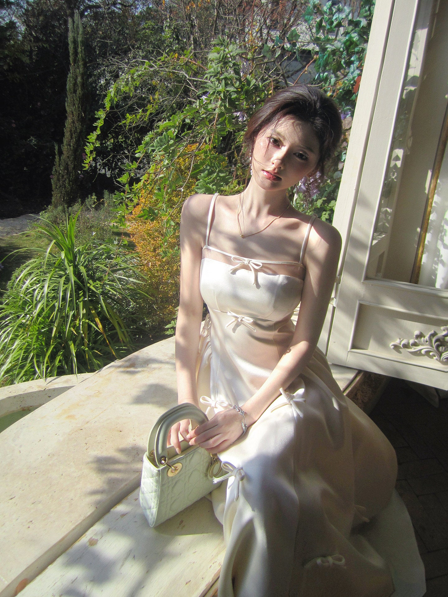 Christine Bow Maxi Dress