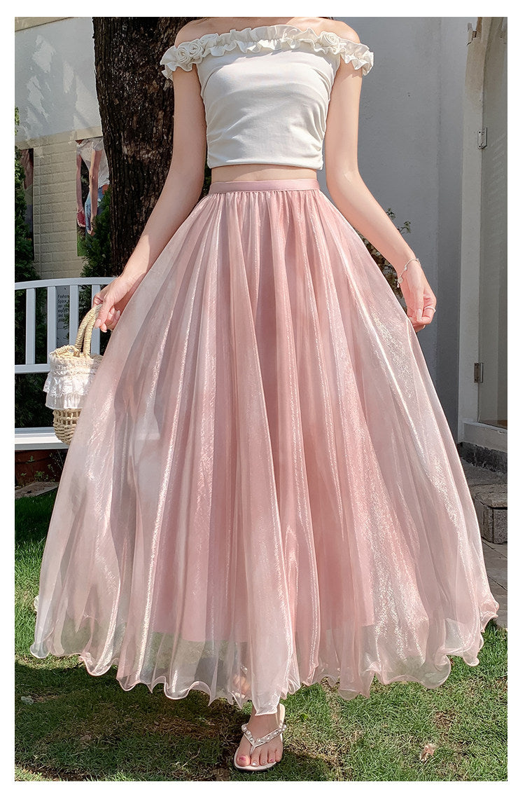 Grace Mesh Maxi Skirt
