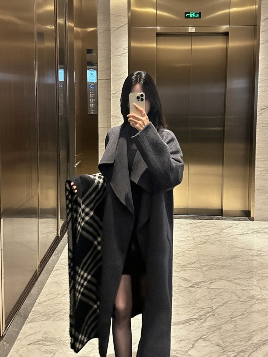 Zia Drape Wool Coat