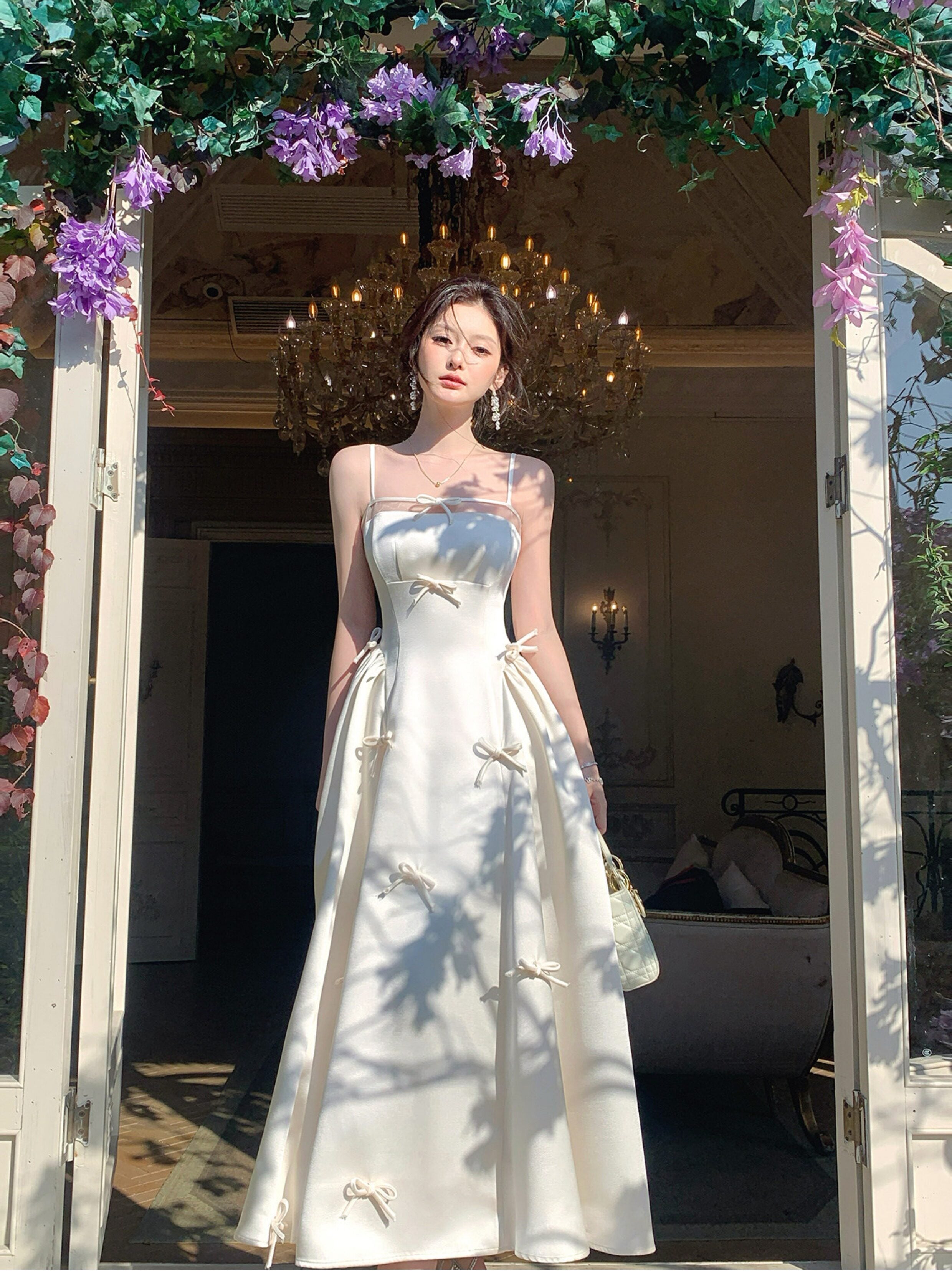 Christine Bow Maxi Dress