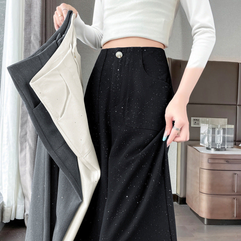 Novia Sequin Wide-Leg Pants