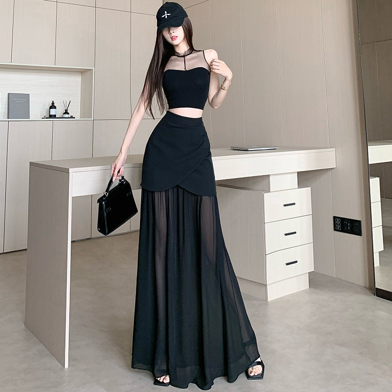 Eden Black Maxi Skirt