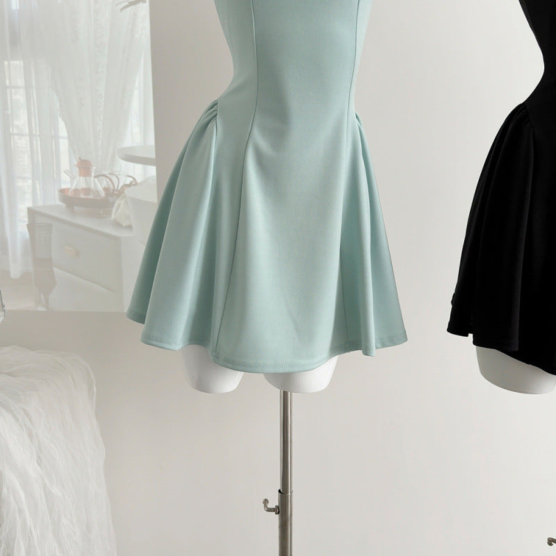 Eloise Square Neck Lined Mini Dress
