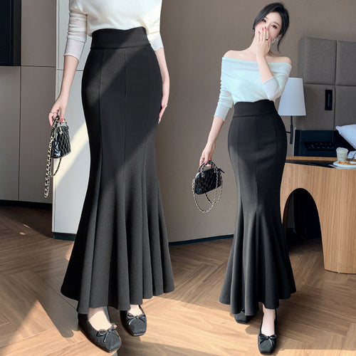 Bella Black Maxi Skirt