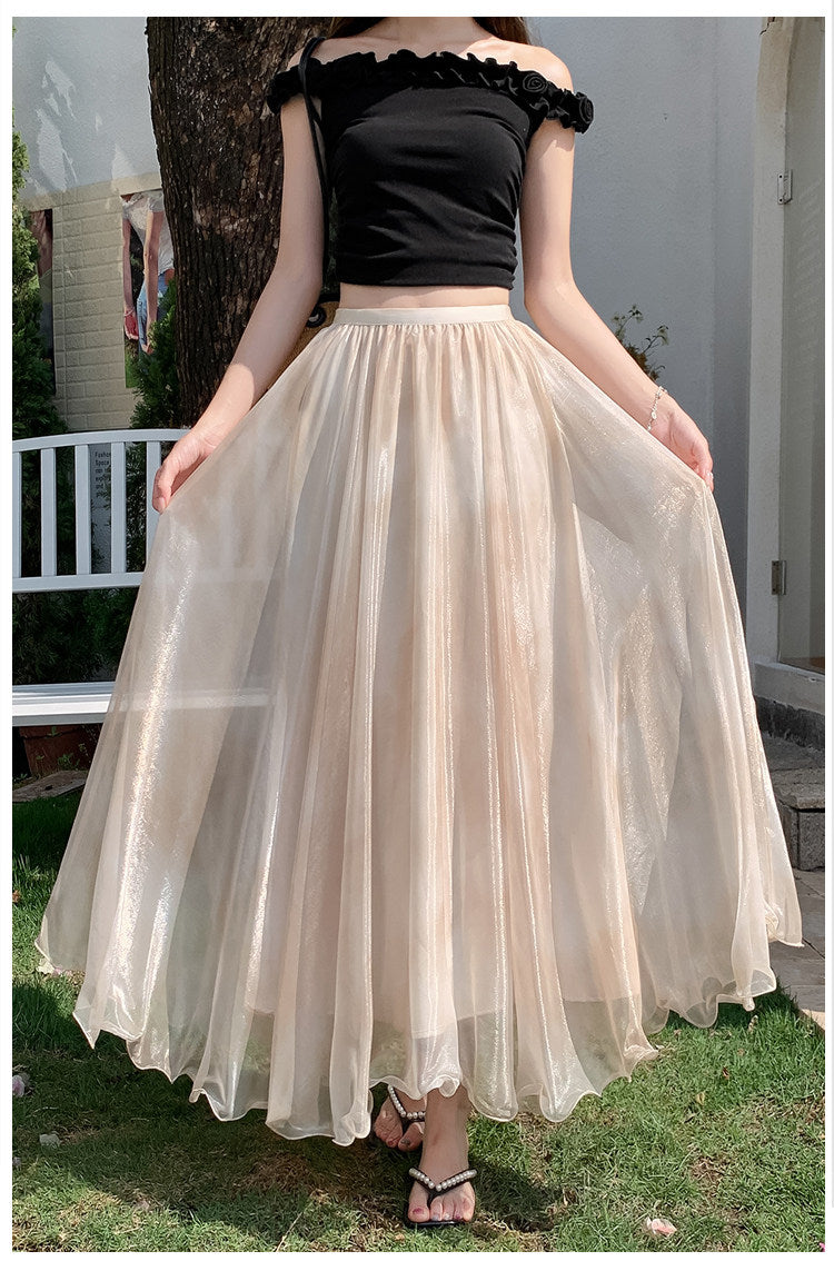 Grace Mesh Maxi Skirt