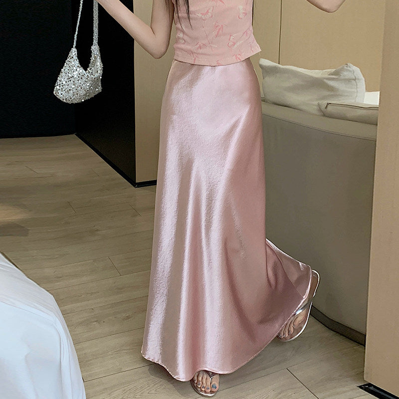 Elaine Satin Maxi Skirt