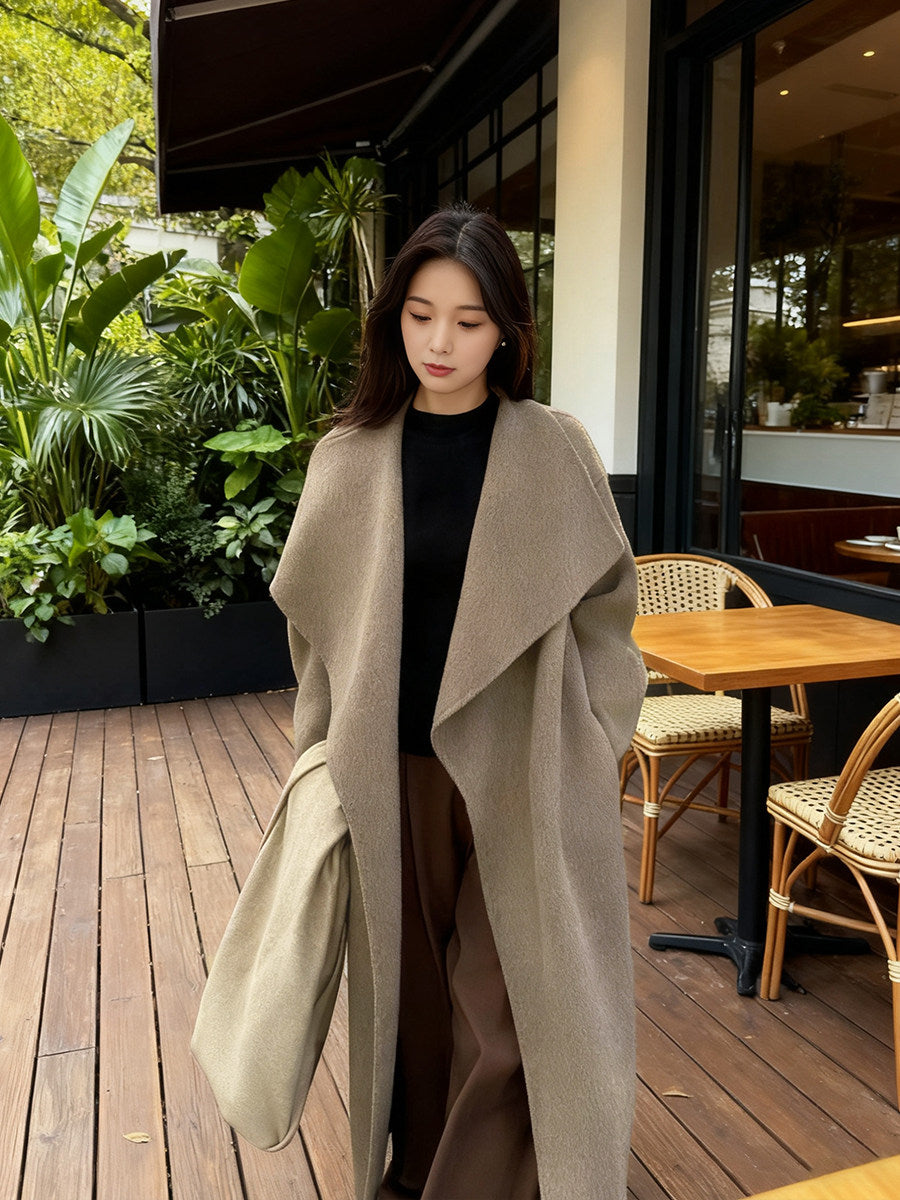 Zia Drape Wool Coat