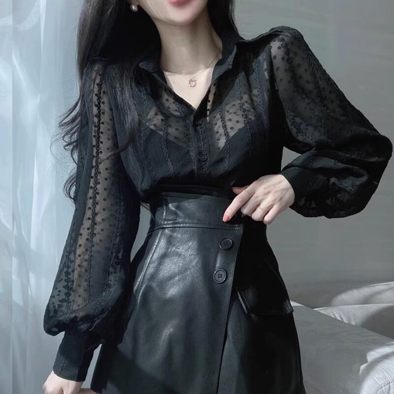 Beatrice Lace Puff Sleeve Top