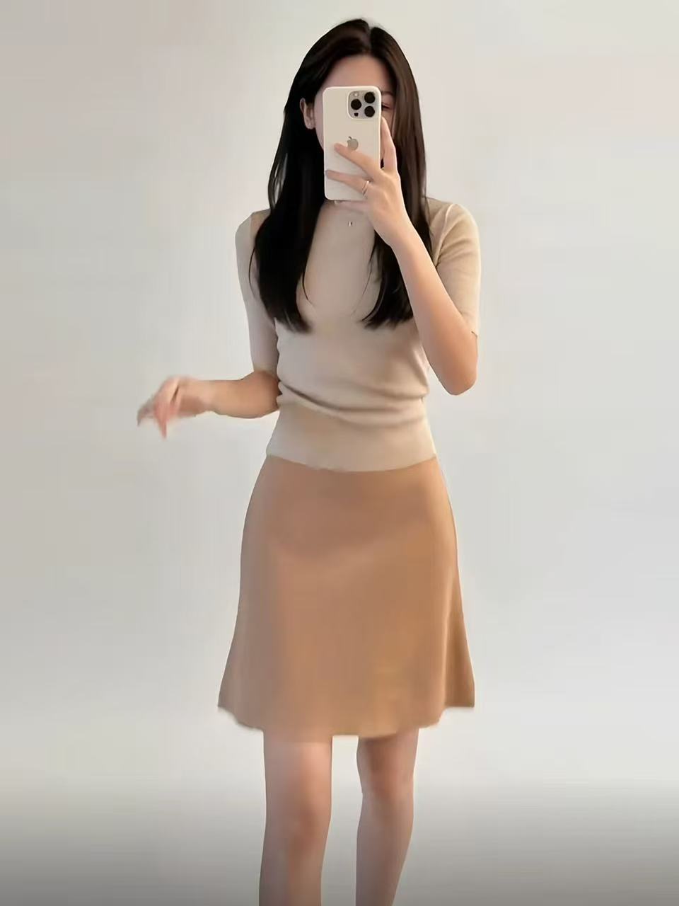 Sandra Satin Mini Skirt