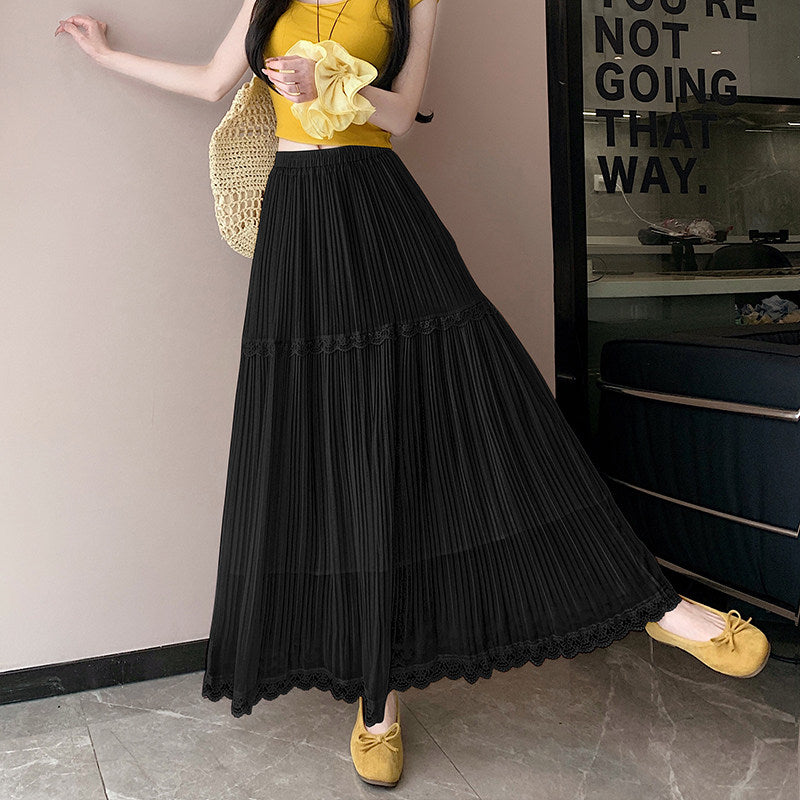 Polly Pleated Maxi Skirt