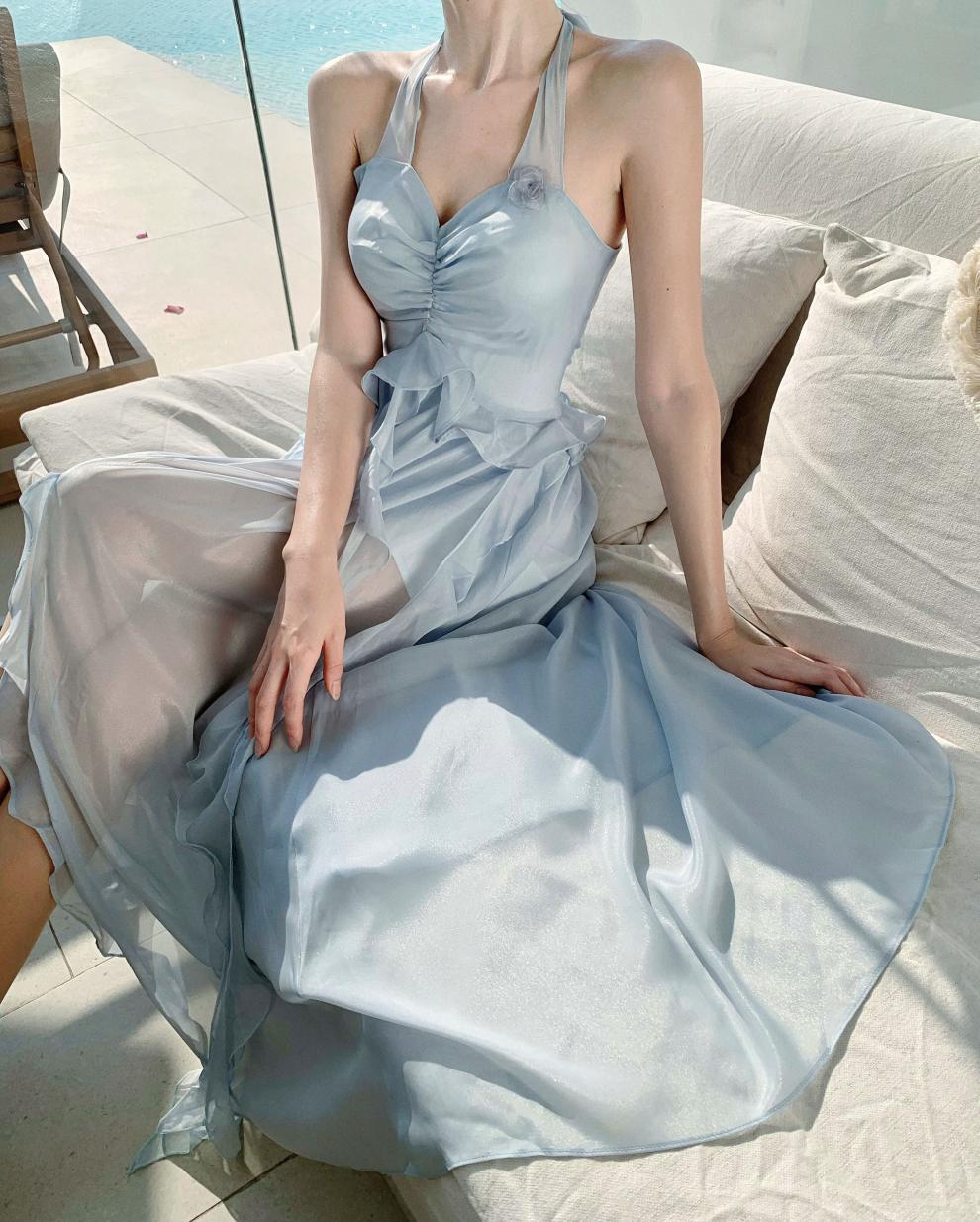 Ava Blue Maxi Dress