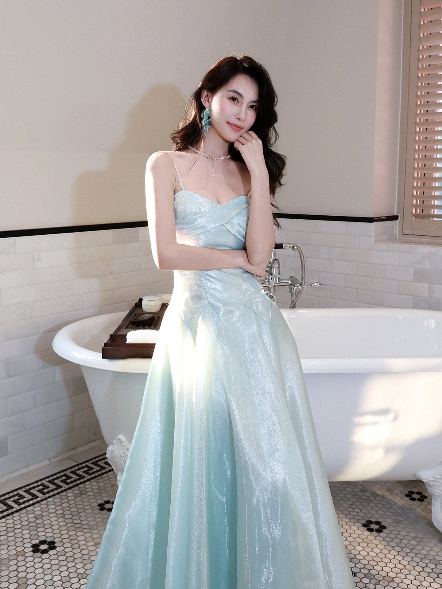 Kadita Aqua Maxi Dress