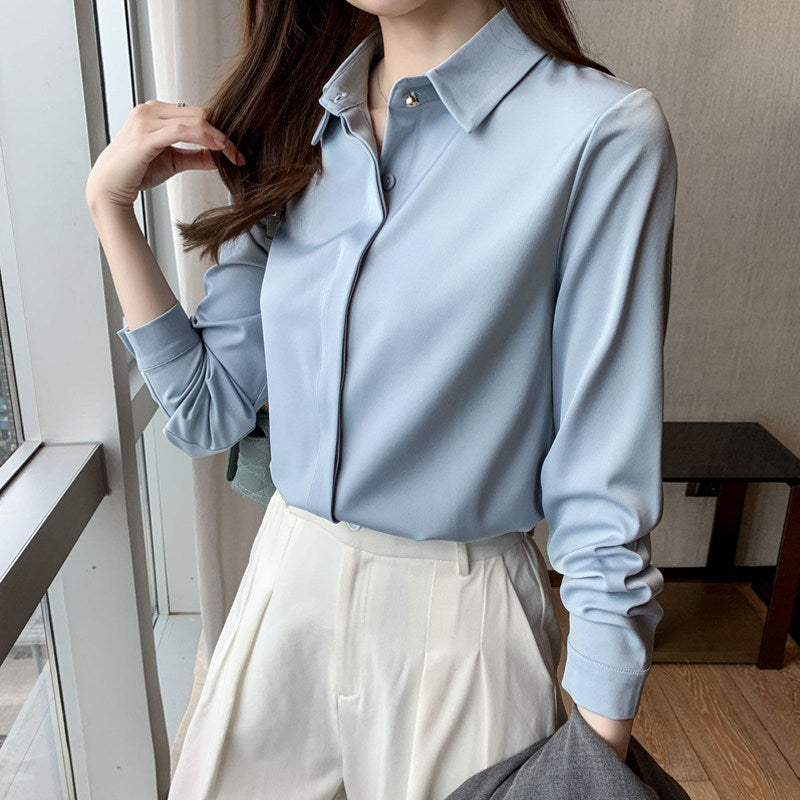 Lila Long-Sleeve Collar Shirt