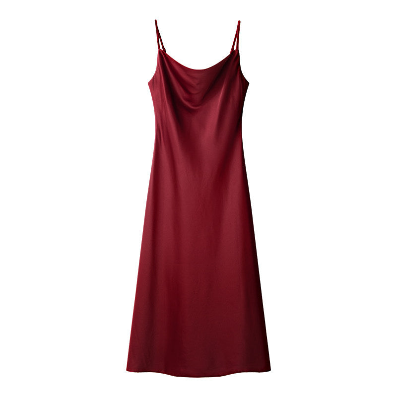 Addison Satin-Style Midi Dress
