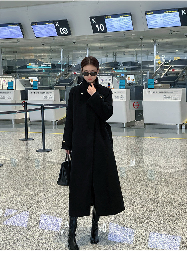 Elowen High Collar Wool Coat