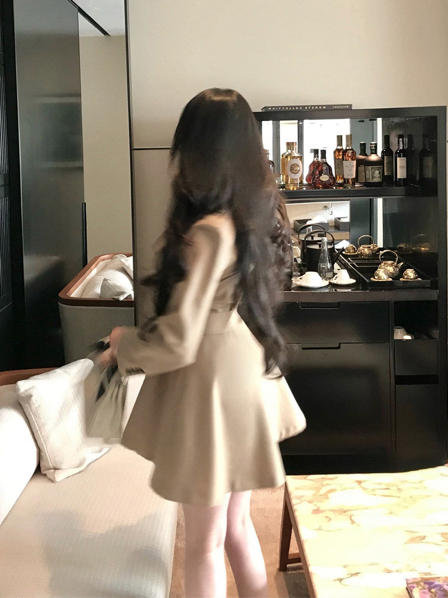Aurora Trench Coat Mini Dress