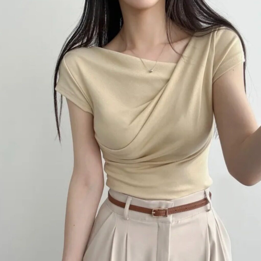 Charlotte Crossed Cropped Top