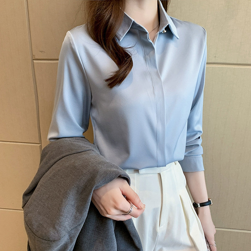 Lila Long-Sleeve Collar Shirt