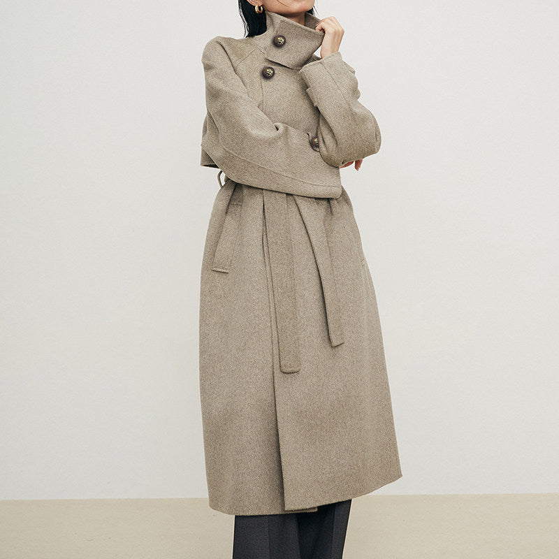 Elowen High Collar Wool Coat