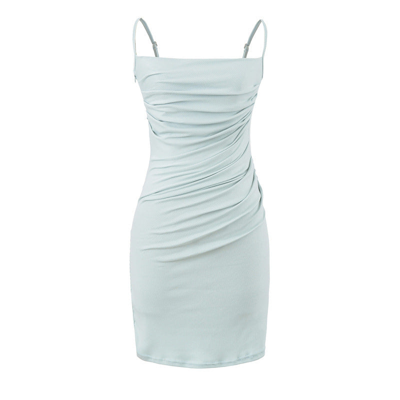 Stephanie Pleated Mini Dress