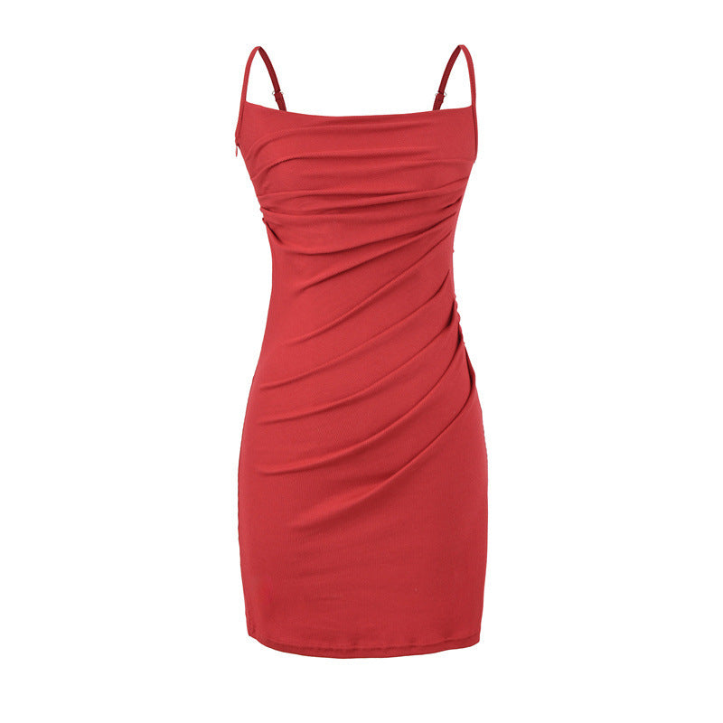 Stephanie Pleated Mini Dress